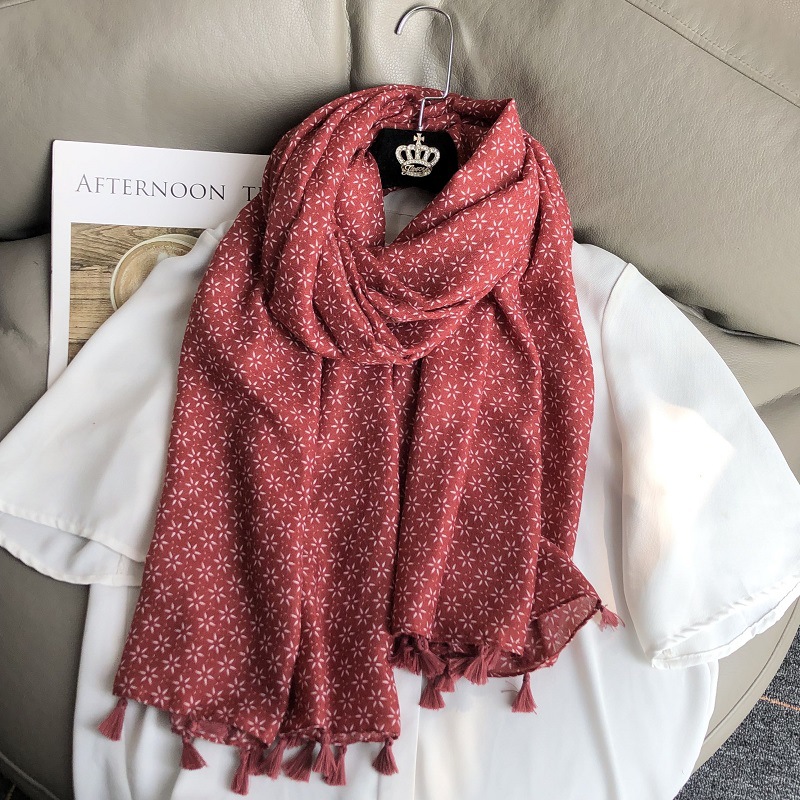 New Ethnic Fashion - 女性のためのエスニックスタイルのコットンとリネンのスカーフ,自由奔放に生きる旅行のショール,6先の尖った星のフリンジ,無地,ヴィンテージ,新しい